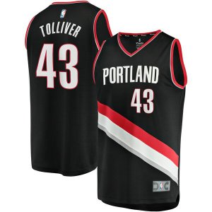 Camiseta Anthony Tolliver 43 Portland Trail Blazers Icon Edition Negro Hombre
